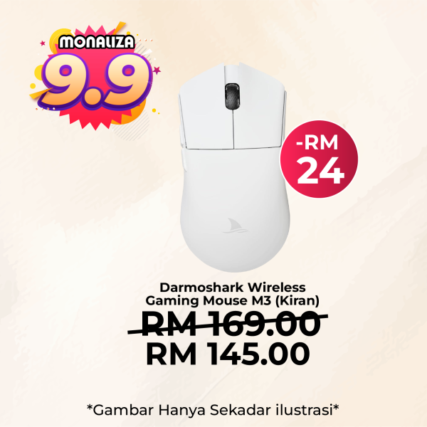 Darmoshark Wireless Gaming Mouse M3 Black / White (Kiran)
