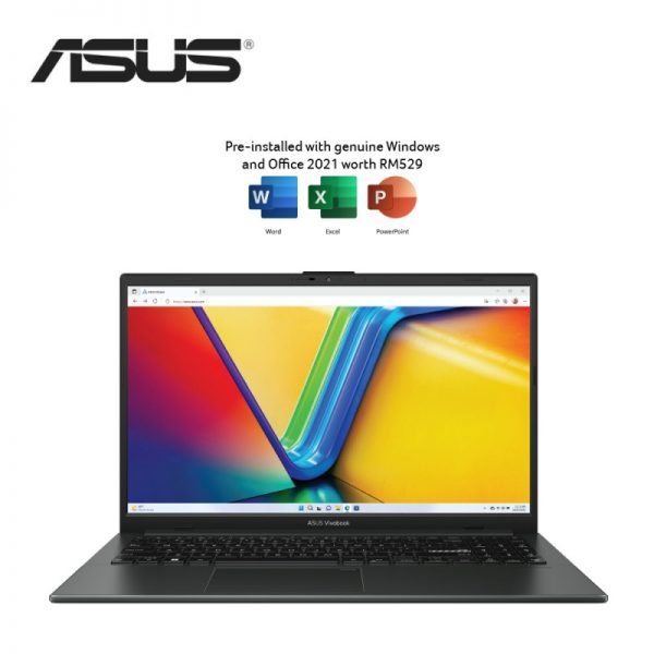 Asus VivoBook Go 15 E1504F-ANJ466WS 15.6'' FHD Laptop Mixed Black ( Ryzen 5 7520U, 8GB, 512GB SSD,W11, HS ) - Image 2