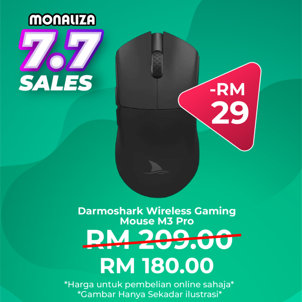 Darmoshark Wireless Gaming Mouse M3 Pro Black / White