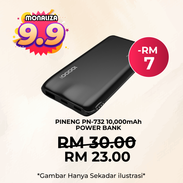 Pineng PN-732 LI-ION Polymer 10,000mAh Power Bank