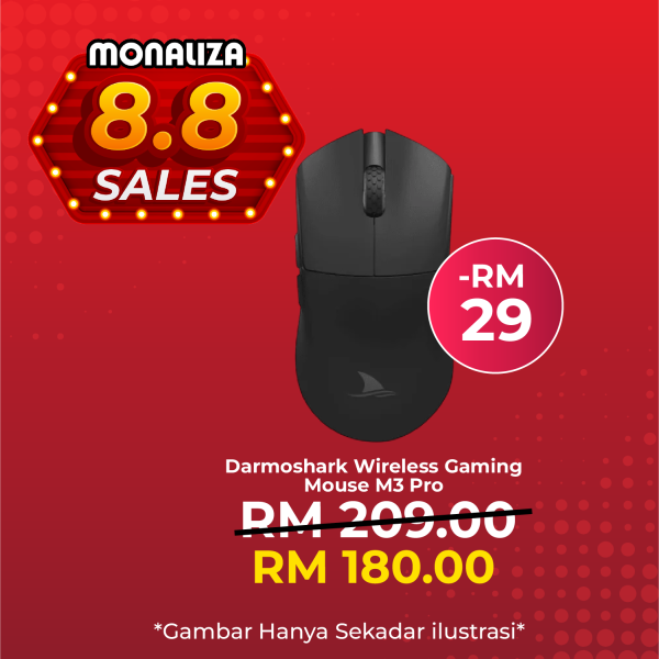 Darmoshark Wireless Gaming Mouse M3 Pro Black / White