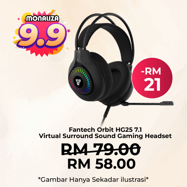 Fantech Orbit HG25 7.1 Virtual Surround Sound Gaming Headset