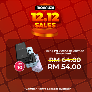 [ PROMOSI 12.12 ] Pineng PN-799PD 30,000mAh Powerbank
