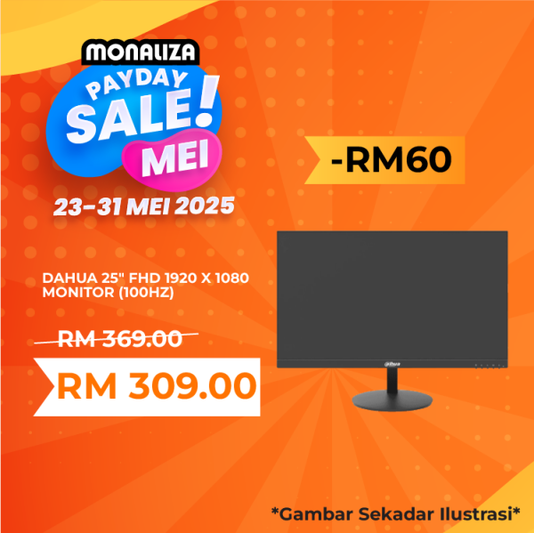 Dahua 25" (LM-25A201F) FHD 1920 X 1080 Monitor (100Hz)