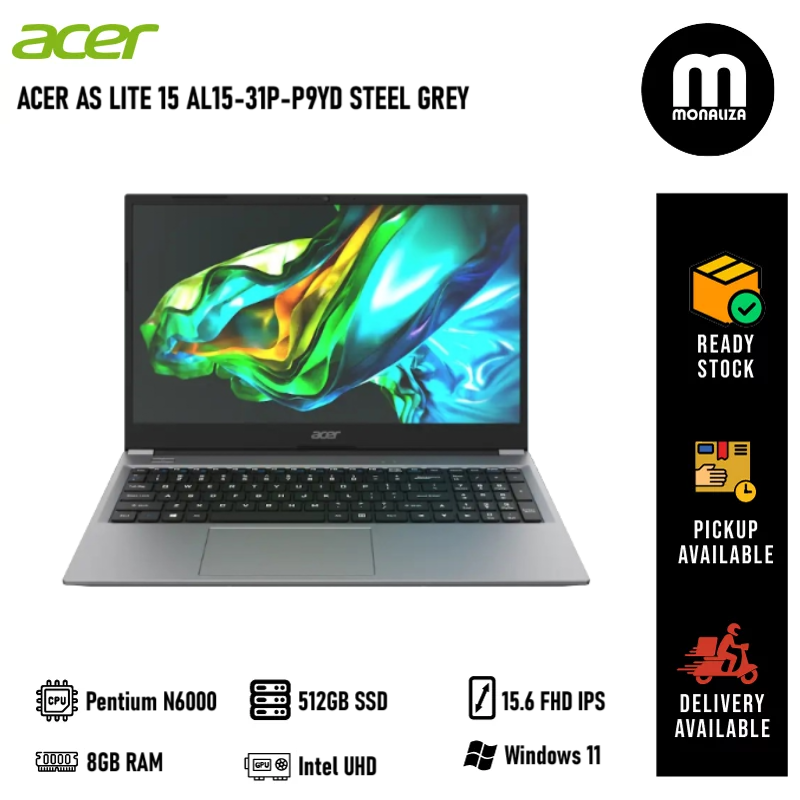 Acer Aspire Lite 15 AL15-31P-P9YD Steel Grey (Pentium Silver N6000