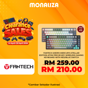 Fantech MK913 Mercury Stellar Edition Atom Pro 83 Key Wireless Gaming Keyboard With Blue Switch / Red Switch