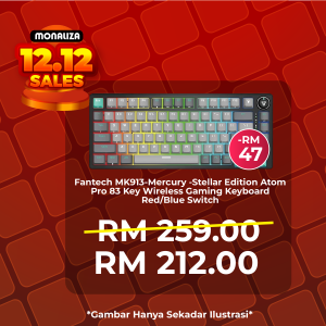 [ PROMOSI 12.12 ] Fantech MK913 Mercury Stellar Edition Atom Pro 83 Key Wireless Gaming Keyboard With Blue Switch / Red Switch