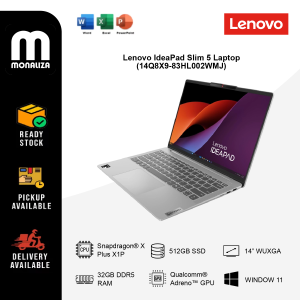 Lenovo IdeaPad Slim 5 Laptop (14Q8X9-83HL002WMJ) Snapdragon X Plus X1P 42 100 | Integrated Qualcomm Adreno GPU