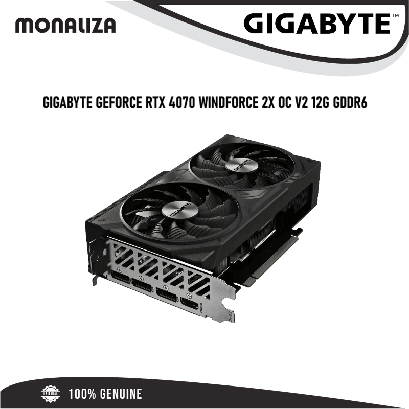 Gigabyte GeForce RTX 4070 Windforce 2X OC V2 12G GDDR6