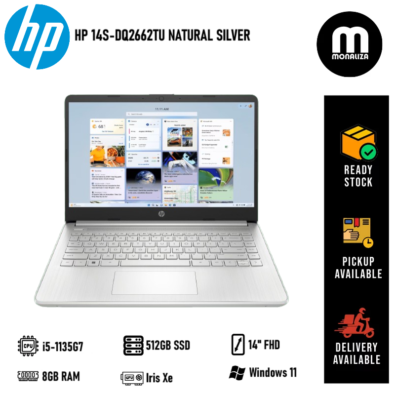 HP 14S-DQ2662TU Natural Silver - Monaliza HP 14S-DQ2662TU Natural Silver - Monaliza