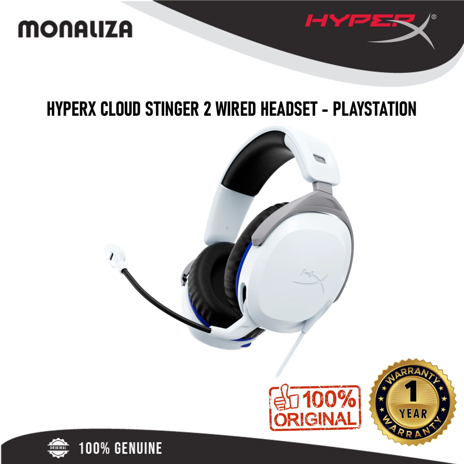 HyperX Cloud Stinger 2 Wired Headset PlayStation Monaliza