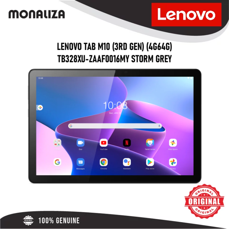 Lenovo Tab M10 (3rd Gen) (4G/64G) TB328XU-ZAAF0016MY Storm Grey -