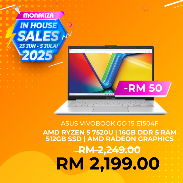 Asus Vivobook Go 15 E1504F-ABQ471WMS Mixed Black (Ryzen 5 7520U, 16GB LPDDR5 RAM, 512GB SSD, AMD Radeon, 15.6" FHD, W11)