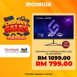 Viewsonic Gaming LCD Monitor VX2758A-2K-PRO-3 LED 2K QHD @240HZ 27" Inch