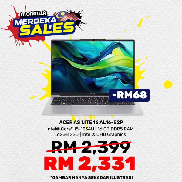 Acer Aspire Lite 16 (AL16-52P-59PP) INTEL CORE I5-1334U INTEL UHD GRAPHICS