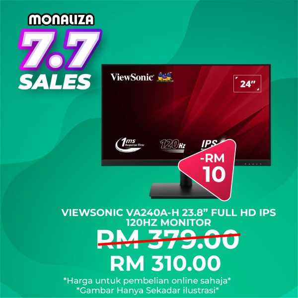Viewsonic Monitor VA240A-H 23.8" Inch FHD 120HZ