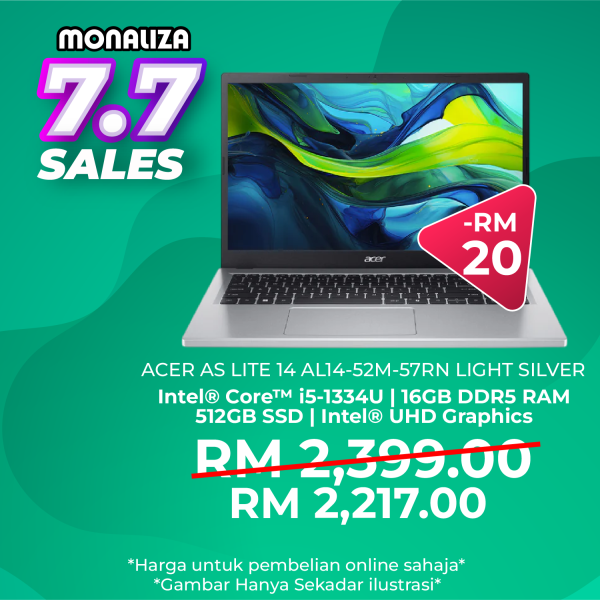 Acer Aspire Lite 14 (AL14-52M-57RN) INTEL I5-1334U INTEL UHD GRAPHICS