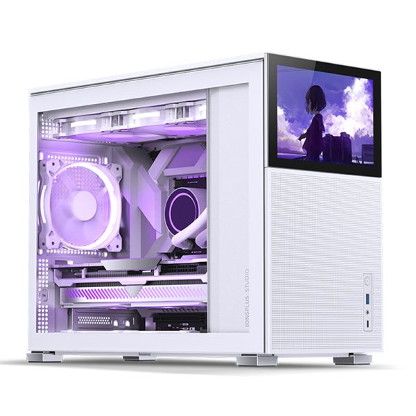 Jonsbo D31 Standard Screen MATX Case - Black/White