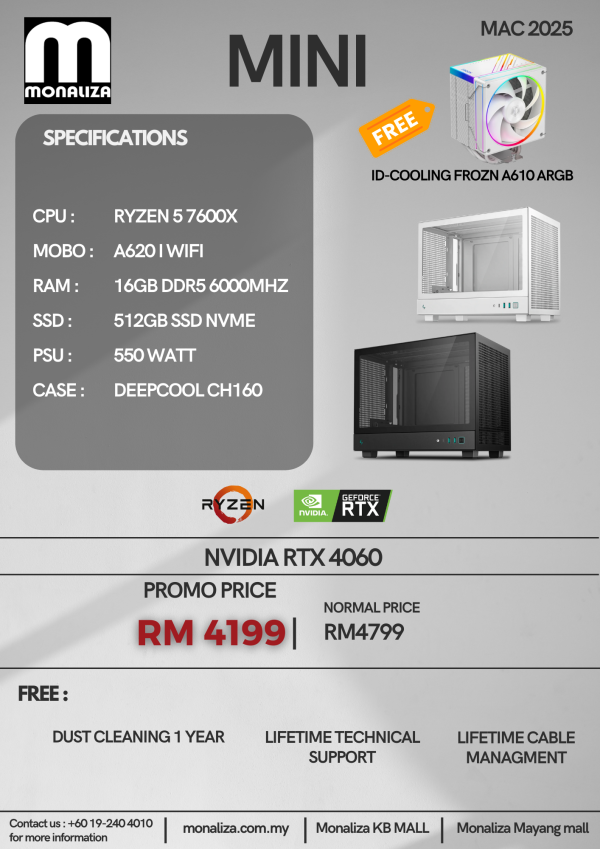 Set PC MINI (NVIDIA RTX 4060)