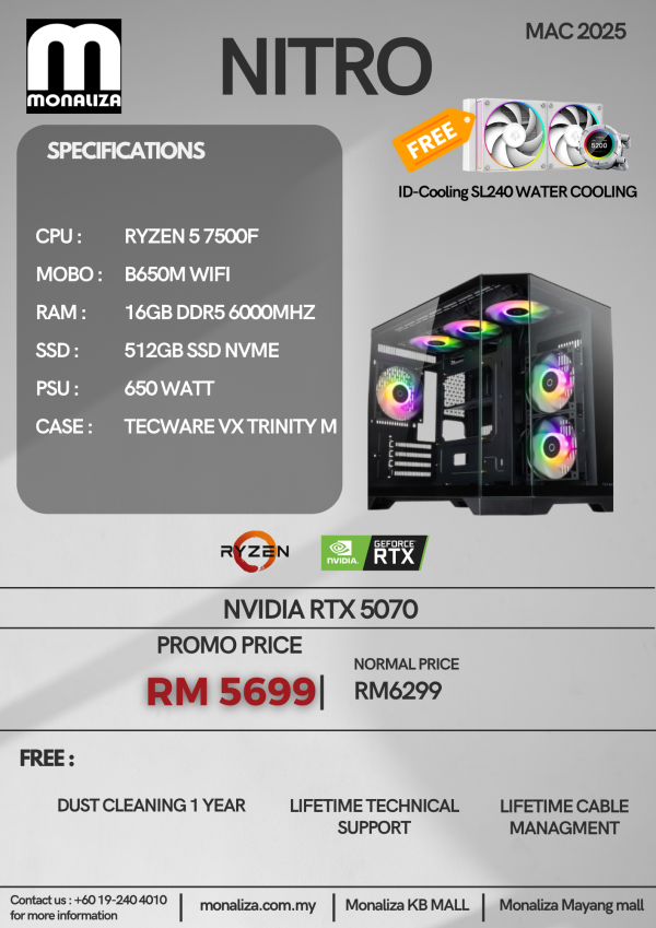 Set PC NITRO (NVIDIA RTX 5070)