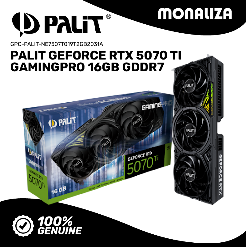 Palit Graphic Card Geforce RTX 5070 TI GamingPro 16GB GDDR7