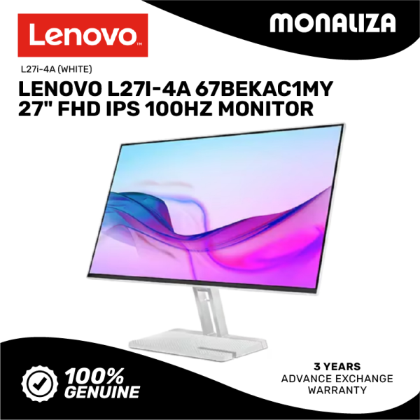 Lenovo Monitor L27i-4A 67BEKAC1MY 27" Inch FHD IPS 100HZ