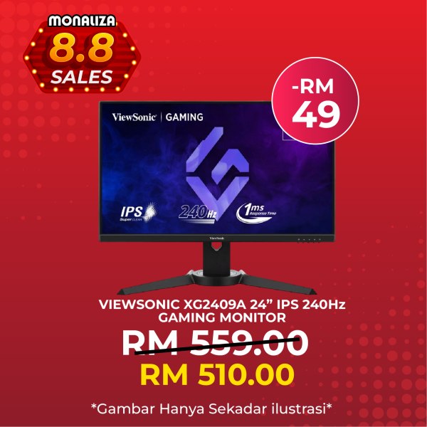 Viewsonic Gaming Monitor XG2409A 24” IPS 240Hz