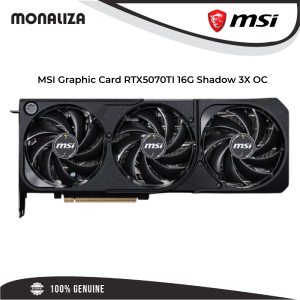 MSI Graphic Card RTX5070TI 16G Shadow 3X OC