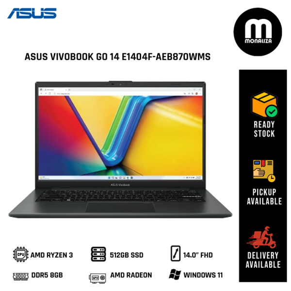 Asus Vivobook GO 14 (E1404F-AEB870WMS) AMD RYZEN 3 7320U AMD RADEON GRAPHICS