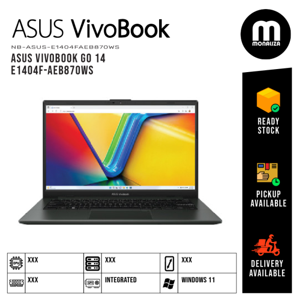 Asus Vivobook GO Laptop (14 E1404F-AEB870WS) AMD RYZEN 3 7320U