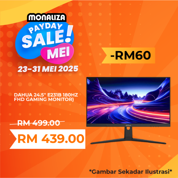 Dahua Monitor E231B 24.5" Inch FHD 180HZ