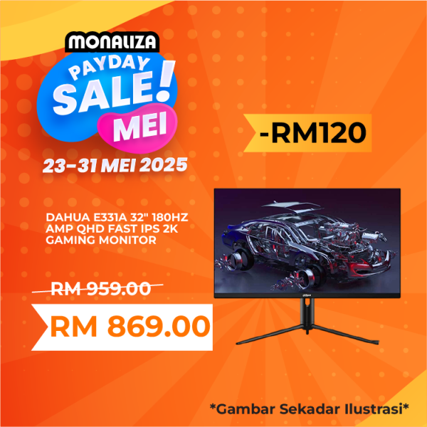 Dahua Monitor E331A 32" Inch QHD IPS 2K 180HZ