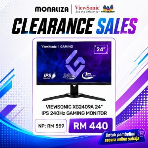 Viewsonic Gaming Monitor XG2409A 24” IPS 240Hz