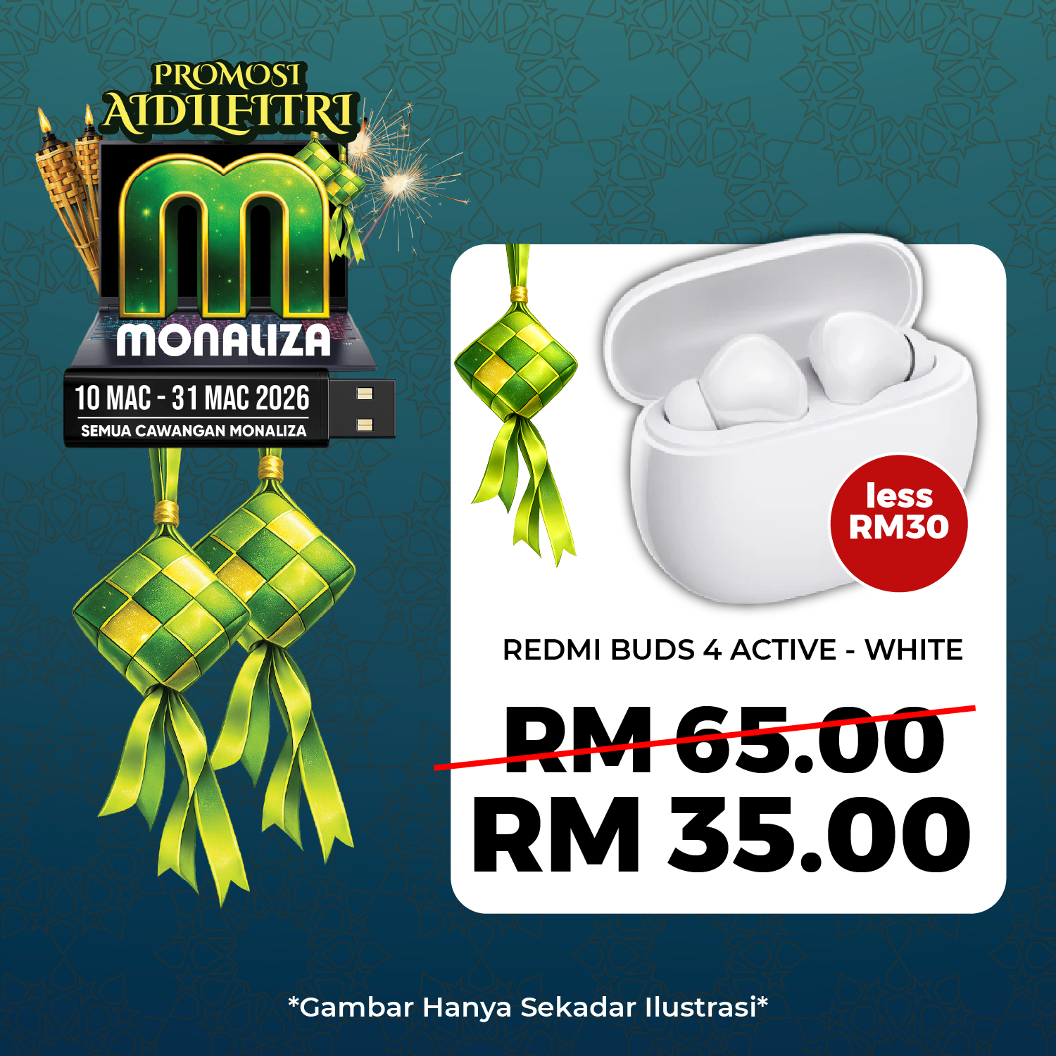 Redmi Buds 4 Active - White