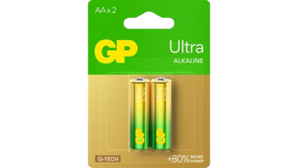 GP ULTRA ALKALINE BATTERY 2 PCS AA