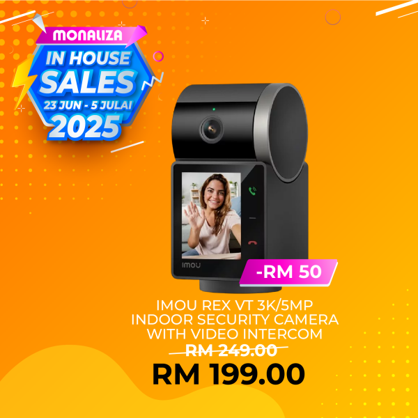 Imao REX VT 3K/5MP Indoor Security Camera With Video Intercom