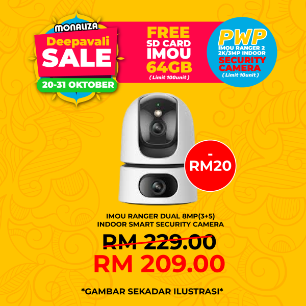 Imou Ranger Dual 8MP (3+5) Indoor Smart Security Camera