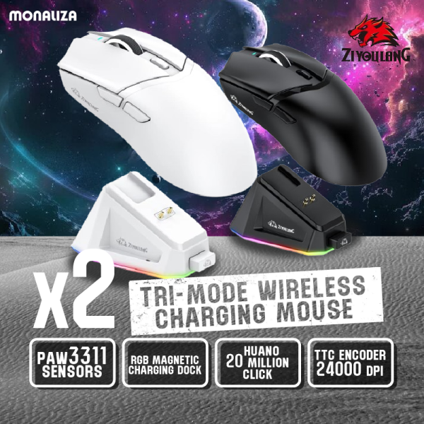 X2 Wireless Mouse Lightweight Bluetooth Mouse Wireless/Wired BT/2.4G Three Mode Gaming Mouse