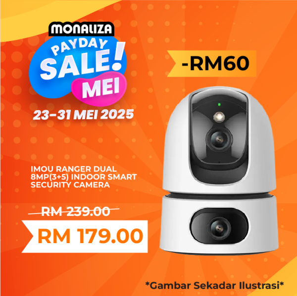 Imao Ranger Dual 8MP (3+5) Indoor Smart Security Camera