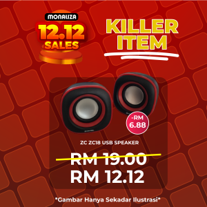 [ PROMOSI 12.12 ] Zee Cool USB Speaker ZC18