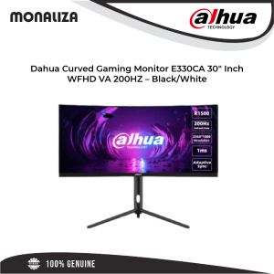 Dahua Curved Gaming Monitor E330CA 30" Inch WFHD VA 200HZ - Black/White