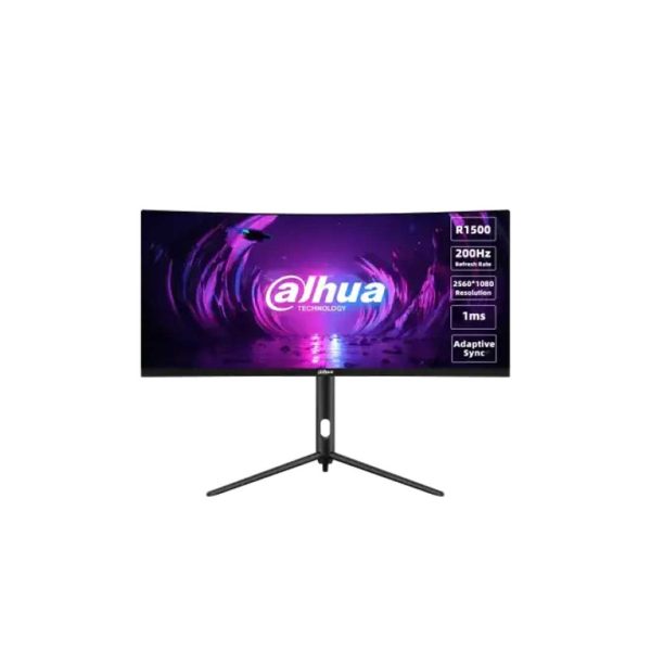 Dahua Curved Gaming Monitor E330CA 30" Inch WFHD VA 200HZ - Black/White