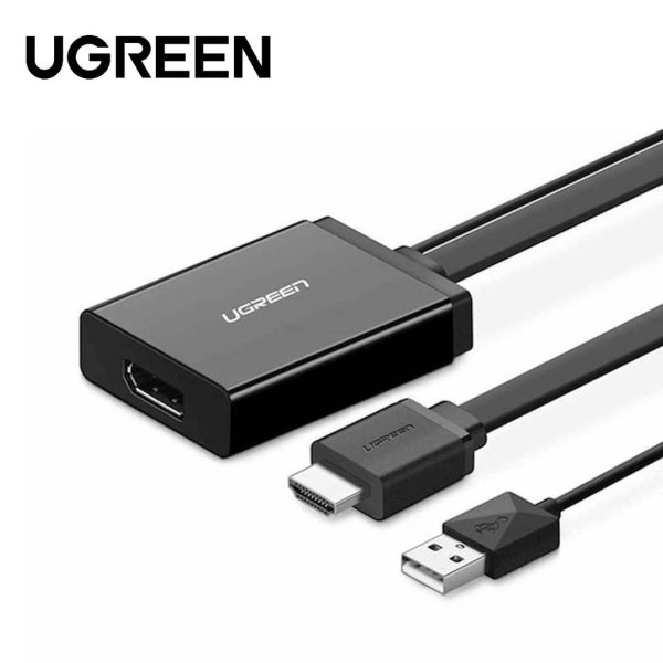 Ugreen HDMI Male to Display Port Female Converter 4K*2K UHD 0.5M With USB Power