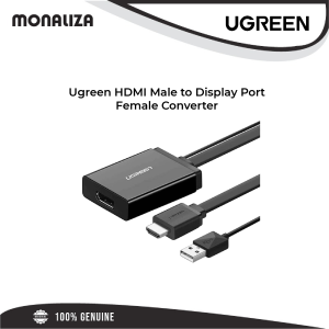 Ugreen HDMI Male to Display Port Female Converter 4K*2K UHD 0.5M With USB Power