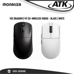 VXE Dragonfly R1 SE+ Wireless Mouse - Black/White - Image 2