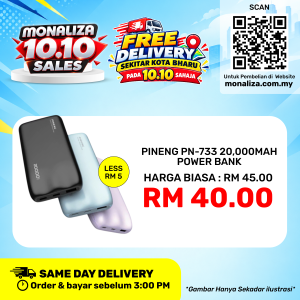 [ PROMOSI 10.10 ] Pineng Powerbank PN-733 - 20000mAh
