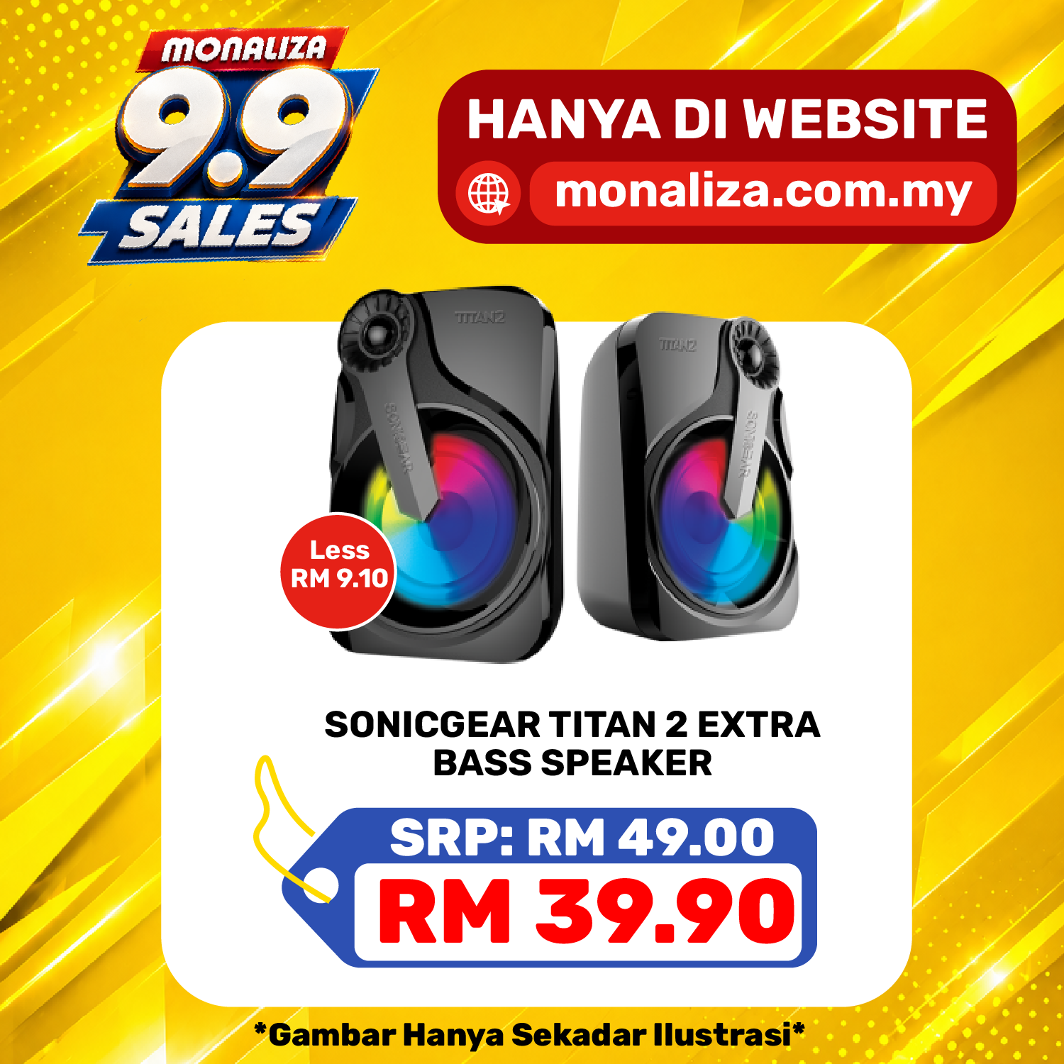 Sonic Gear Extra Bass Speaker Titan 2
