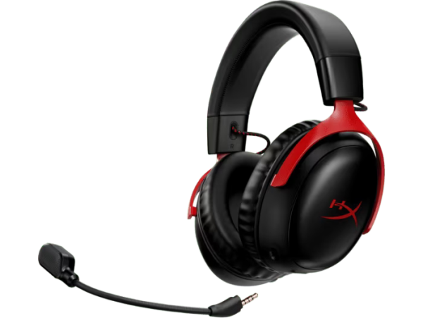 Hyperx Cloud III Wireless- Gaming Headset ( Black / Red ) - Image 3