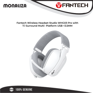 Fantech Wireless Headset Studio WHG03 Pro with 7.1 Surround Multi- Platform USB +3.5MM