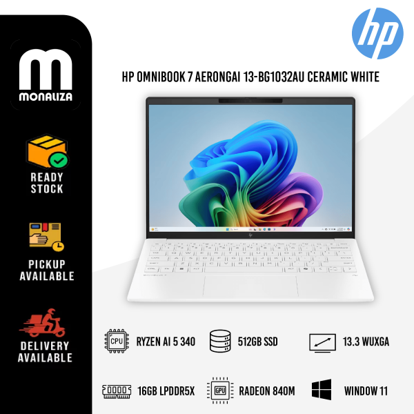HP Omnibook 7 Aerongai Laptop (13-BG1032AU/BG1033AU) AMD Ryzen AI 5 340 (6C) | AMD Radeon 840M Graphics - Image 2